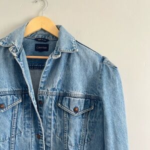 Calvin Klein | Vintage Women’s Denim Puff Sleeve Jean Jacket
